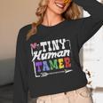 4 Teachers Or Parents Tiny Human Tamer Tee T-Shirt Women Long Sleeve T-Shirt, novelty gifts, funny gifts 4 Teachers Or Parents Tiny Human Tamer Tee T-Shirt Women Long Sleeve T-Shirt, novelty gifts, funny gifts