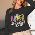 4th Grade Rocks ABCD Back To School Rock Teachers Women Long Sleeve T-Shirt, novelty gifts, funny gifts 4th Grade Rocks ABCD Back To School Rock Teachers Women Long Sleeve T-Shirt, novelty gifts, funny gifts