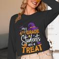 My 4th Grade Students Are a Treat Teacher Halloween Witch For Men Women Kids Women Long Sleeve T-Shirt, novelty gifts, funny gifts My 4th Grade Students Are a Treat Teacher Halloween Witch For Men Women Kids Women Long Sleeve T-Shirt, novelty gifts, funny gifts