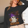 67 Teacher Halloween Ghost Six Seven Meme Math Equation Bruh Women Long Sleeve T-Shirt, novelty gifts, funny gifts