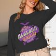 Algebra Teacher Halloween Spooky Ghost Math Mathematics Grad Women Long Sleeve T-Shirt, novelty gifts, funny gifts
