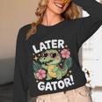Alligator Later Gator Teacher Summer Last Day Fun Women Long Sleeve T-Shirt, novelty gifts, funny gifts