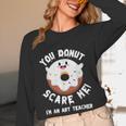 Art Teacher Halloween Donut Lover Costume Kawaii Monster Women Long Sleeve T-Shirt, novelty gifts, funny gifts Art Teacher Halloween Donut Lover Costume Kawaii Monster Women Long Sleeve T-Shirt, novelty gifts, funny gifts