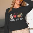 Art Teacher Peace Love Art For Artists And Painters Women Long Sleeve T-Shirt, novelty gifts, funny gifts Art Teacher Peace Love Art For Artists And Painters Women Long Sleeve T-Shirt, novelty gifts, funny gifts