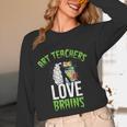 Art Teachers Love Brains Shirt Halloween Zombie Teaching Tee Men Women Kids Women Long Sleeve T-Shirt, novelty gifts, funny gifts Art Teachers Love Brains Shirt Halloween Zombie Teaching Tee Men Women Kids Women Long Sleeve T-Shirt, novelty gifts, funny gifts