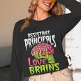 Assistant Principals Love Brains Zombie Teacher Halloween Women Long Sleeve T-Shirt, novelty gifts, funny gifts Assistant Principals Love Brains Zombie Teacher Halloween Women Long Sleeve T-Shirt, novelty gifts, funny gifts