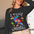 Autism Awareness Teacher I Teach Awesome Superheroes Women Long Sleeve T-Shirt, novelty gifts, funny gifts Autism Awareness Teacher I Teach Awesome Superheroes Women Long Sleeve T-Shirt, novelty gifts, funny gifts