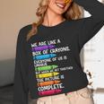 Back To School Teacher We Are Like A Box Of Crayons Women Long Sleeve T-Shirt, novelty gifts, funny gifts Back To School Teacher We Are Like A Box Of Crayons Women Long Sleeve T-Shirt, novelty gifts, funny gifts