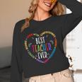 Best Teacher Ever Teacher Motivational Appreciation Women Long Sleeve T-Shirt, novelty gifts, funny gifts Best Teacher Ever Teacher Motivational Appreciation Women Long Sleeve T-Shirt, novelty gifts, funny gifts