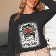 Bleached Teacher Para Life Paraprofessional Cute Messy Bun For Men Women Girls Kids Women Long Sleeve T-Shirt, novelty gifts, funny gifts Bleached Teacher Para Life Paraprofessional Cute Messy Bun For Men Women Girls Kids Women Long Sleeve T-Shirt, novelty gifts, funny gifts