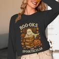 Books Are Spooktacular Ghost Book Reading Halloween Teachers Women Long Sleeve T-Shirt, novelty gifts, funny gifts Books Are Spooktacular Ghost Book Reading Halloween Teachers Women Long Sleeve T-Shirt, novelty gifts, funny gifts