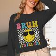 Bruh It's Fri-Yay Friday Weekend Smile Face Teacher Student Women Long Sleeve T-Shirt, novelty gifts, funny gifts Bruh It's Fri-Yay Friday Weekend Smile Face Teacher Student Women Long Sleeve T-Shirt, novelty gifts, funny gifts