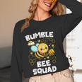 Bumble Bee Squad Honey Bumblebee Teacher Team Group Women Long Sleeve T-Shirt, novelty gifts, funny gifts