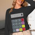 Calculator Math Teacher Halloween Costumes Women Men Adults Women Long Sleeve T-Shirt, novelty gifts, funny gifts