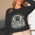 Cat Chaos Coordinator For Women Mom Halloween Teacher Women Long Sleeve T-Shirt, novelty gifts, funny gifts