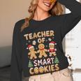 Christmas Teacher Of Smart Cookies Gingerbread Man Teaching Women Long Sleeve T-Shirt, novelty gifts, funny gifts Christmas Teacher Of Smart Cookies Gingerbread Man Teaching Women Long Sleeve T-Shirt, novelty gifts, funny gifts