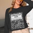 Composition Book Notebook Teachers Matching Group Halloween Women Long Sleeve T-Shirt, novelty gifts, funny gifts Composition Book Notebook Teachers Matching Group Halloween Women Long Sleeve T-Shirt, novelty gifts, funny gifts