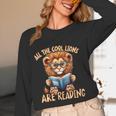 All The Cool Lions Are Reading Lion Teacher Men Women Kids Women Long Sleeve T-Shirt, novelty gifts, funny gifts All The Cool Lions Are Reading Lion Teacher Men Women Kids Women Long Sleeve T-Shirt, novelty gifts, funny gifts