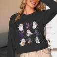 Cute Ghost Cat Playing Musical Halloween Music Teacher Women Long Sleeve T-Shirt, novelty gifts, funny gifts Cute Ghost Cat Playing Musical Halloween Music Teacher Women Long Sleeve T-Shirt, novelty gifts, funny gifts