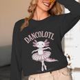 Dancolotl Ballerina Axolotl Ballet Dance Teacher Women Long Sleeve T-Shirt, novelty gifts, funny gifts