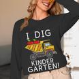 I Dig Kindergarten Student Teacher Construction First Day Women Long Sleeve T-Shirt, novelty gifts, funny gifts I Dig Kindergarten Student Teacher Construction First Day Women Long Sleeve T-Shirt, novelty gifts, funny gifts