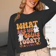 What Are We Doing Today Halloween PE Spooky Teacher Women Long Sleeve T-Shirt, novelty gifts, funny gifts