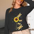 Dragonfly Sunflower Teacher Growth Mindset Choose To Shine Women Long Sleeve T-Shirt, novelty gifts, funny gifts