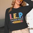 I E P I Encourage Progress Special Education Teacher Women Long Sleeve T-Shirt, novelty gifts, funny gifts I E P I Encourage Progress Special Education Teacher Women Long Sleeve T-Shirt, novelty gifts, funny gifts