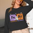 Elements Of Halloween Fear Periodically Chemistry Teacher Women Long Sleeve T-Shirt, novelty gifts, funny gifts Elements Of Halloween Fear Periodically Chemistry Teacher Women Long Sleeve T-Shirt, novelty gifts, funny gifts