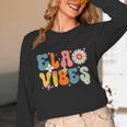 English Teacher Ela Vibes Teacher Kids First Day Of School Women Long Sleeve T-Shirt, novelty gifts, funny gifts