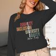 Equality Inclusion Diversity Equity Love Never Fails Teacher Women Long Sleeve T-Shirt, novelty gifts, funny gifts Equality Inclusion Diversity Equity Love Never Fails Teacher Women Long Sleeve T-Shirt, novelty gifts, funny gifts