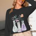 Flowers Test Tube Chemistry Student Science Teacher Women Women Long Sleeve T-Shirt, novelty gifts, funny gifts Flowers Test Tube Chemistry Student Science Teacher Women Women Long Sleeve T-Shirt, novelty gifts, funny gifts