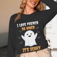 French Teacher Halloween French Class School Women Long Sleeve T-Shirt, novelty gifts, funny gifts