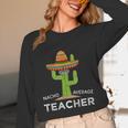 Fun Teacher Appreciation Humor Nacho Average Teacher Women Long Sleeve T-Shirt, novelty gifts, funny gifts