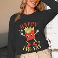 Fun Teacher Happy Fri Yay French Fries Friday Lovers Women Long Sleeve T-Shirt, novelty gifts, funny gifts Fun Teacher Happy Fri Yay French Fries Friday Lovers Women Long Sleeve T-Shirt, novelty gifts, funny gifts