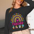 Future Kids Career Teacher Rainbow Boy Girl Graduations Women Long Sleeve T-Shirt, novelty gifts, funny gifts