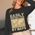 Geography Teacher Easily Distracted By Maps Women Long Sleeve T-Shirt, novelty gifts, funny gifts Geography Teacher Easily Distracted By Maps Women Long Sleeve T-Shirt, novelty gifts, funny gifts