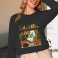 Ghost Library Reading Books Halloween Librarian Teacher Women Long Sleeve T-Shirt, novelty gifts, funny gifts Ghost Library Reading Books Halloween Librarian Teacher Women Long Sleeve T-Shirt, novelty gifts, funny gifts