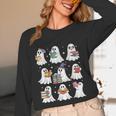 Ghost Reading Teacher Halloween Costume Librarian Book Lover Women Long Sleeve T-Shirt, novelty gifts, funny gifts Ghost Reading Teacher Halloween Costume Librarian Book Lover Women Long Sleeve T-Shirt, novelty gifts, funny gifts