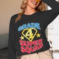 Grade 4 Super Squad Superhero Teacher Team Women Long Sleeve T-Shirt, novelty gifts, funny gifts Grade 4 Super Squad Superhero Teacher Team Women Long Sleeve T-Shirt, novelty gifts, funny gifts