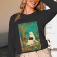 Groovy Ghost Reading Book Cat Halloween Ghost Teacher Women Long Sleeve T-Shirt, novelty gifts, funny gifts Groovy Ghost Reading Book Cat Halloween Ghost Teacher Women Long Sleeve T-Shirt, novelty gifts, funny gifts