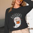 Halloween Cute Ghost Book Reading Teacher Women Long Sleeve T-Shirt, novelty gifts, funny gifts Halloween Cute Ghost Book Reading Teacher Women Long Sleeve T-Shirt, novelty gifts, funny gifts