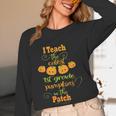 Halloween Cutest Pumpkins First Grade Teacher Women Long Sleeve T-Shirt, novelty gifts, funny gifts Halloween Cutest Pumpkins First Grade Teacher Women Long Sleeve T-Shirt, novelty gifts, funny gifts