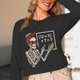 Halloween Math Teacher Skeleton Six Seven Meme Brainrot Women Long Sleeve T-Shirt, novelty gifts, funny gifts Halloween Math Teacher Skeleton Six Seven Meme Brainrot Women Long Sleeve T-Shirt, novelty gifts, funny gifts