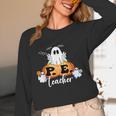 Halloween PE Teacher Ghosts Pumpkins Sports Lover Women Long Sleeve T-Shirt, novelty gifts, funny gifts Halloween PE Teacher Ghosts Pumpkins Sports Lover Women Long Sleeve T-Shirt, novelty gifts, funny gifts