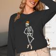 Halloween Skeleton Tap Dance Ballet Dance Teacher Women Long Sleeve T-Shirt, novelty gifts, funny gifts Halloween Skeleton Tap Dance Ballet Dance Teacher Women Long Sleeve T-Shirt, novelty gifts, funny gifts