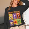 Halloween Spooky Syllable Types Teacher Educational Women Long Sleeve T-Shirt, novelty gifts, funny gifts