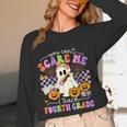 Halloween Teacher You Can't Scare Me I Teach Fourth Grade Women Long Sleeve T-Shirt, novelty gifts, funny gifts Halloween Teacher You Can't Scare Me I Teach Fourth Grade Women Long Sleeve T-Shirt, novelty gifts, funny gifts
