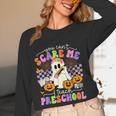 Halloween Teacher You Can't Scare Me I Teach Preschool Women Long Sleeve T-Shirt, novelty gifts, funny gifts Halloween Teacher You Can't Scare Me I Teach Preschool Women Long Sleeve T-Shirt, novelty gifts, funny gifts