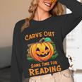 Halloween Teacher Librarian Pumpkin Reading Books Men Women Kids Women Long Sleeve T-Shirt, novelty gifts, funny gifts Halloween Teacher Librarian Pumpkin Reading Books Men Women Kids Women Long Sleeve T-Shirt, novelty gifts, funny gifts